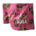 Boss ανδρικό μαγιό μεσαίου μήκους, κανονική γραμμή, piranha floral σε φούξια χρώμα 50473762 660
